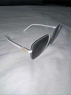 Prada White Frames with Black Lenses Sunglasses - Men